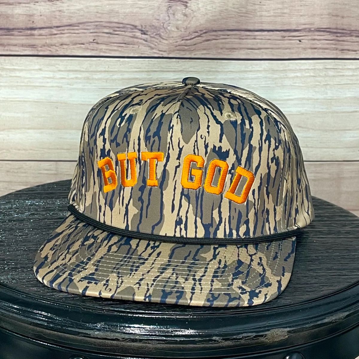 But God | LC Elizabeth Originals | Embroided Camo Trucker Hat