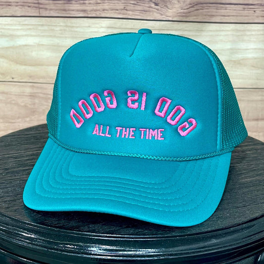 Backwards God is Good | LC Elizabeth Original | Embroidered Trucker Hat