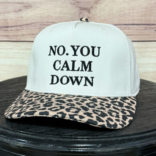 Calm Down | LC Elizabeth Original | Embroidered Trucker Hat