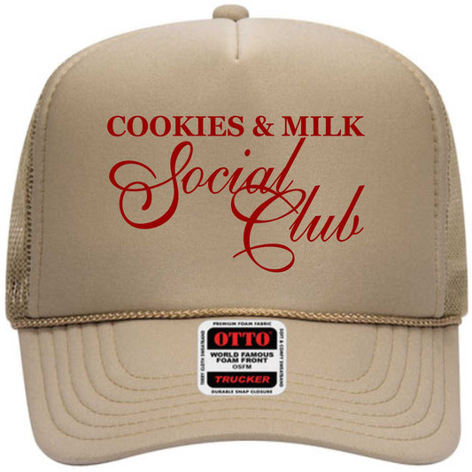 Cookies & Milk Social Club | LC Elizabeth Original | Embroidered Trucker Hat