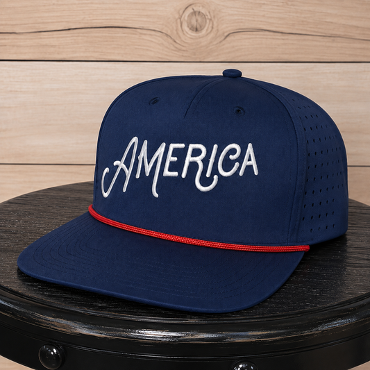America Script | LC Elizabeth Original | Embroidered Hat