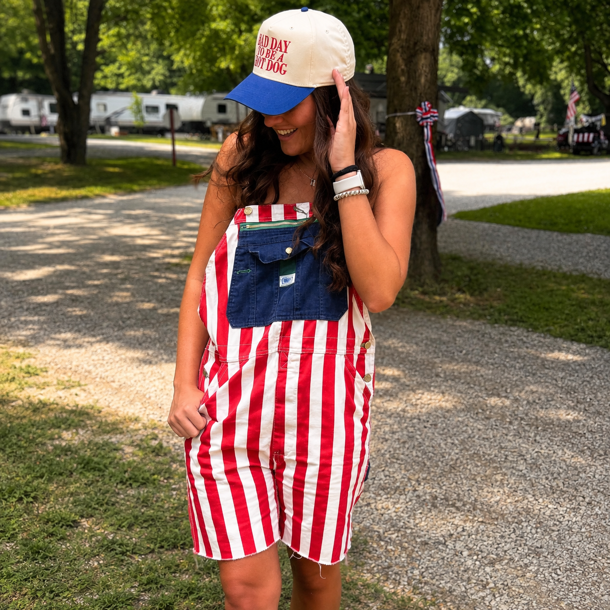 Bad Day to Be a Hot Dog | LC Elizabeth Original | Embroidered Hat