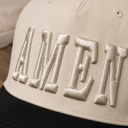 Amen 3-D Puff | LC Elizabeth Original | Embroidered Trucker Hat