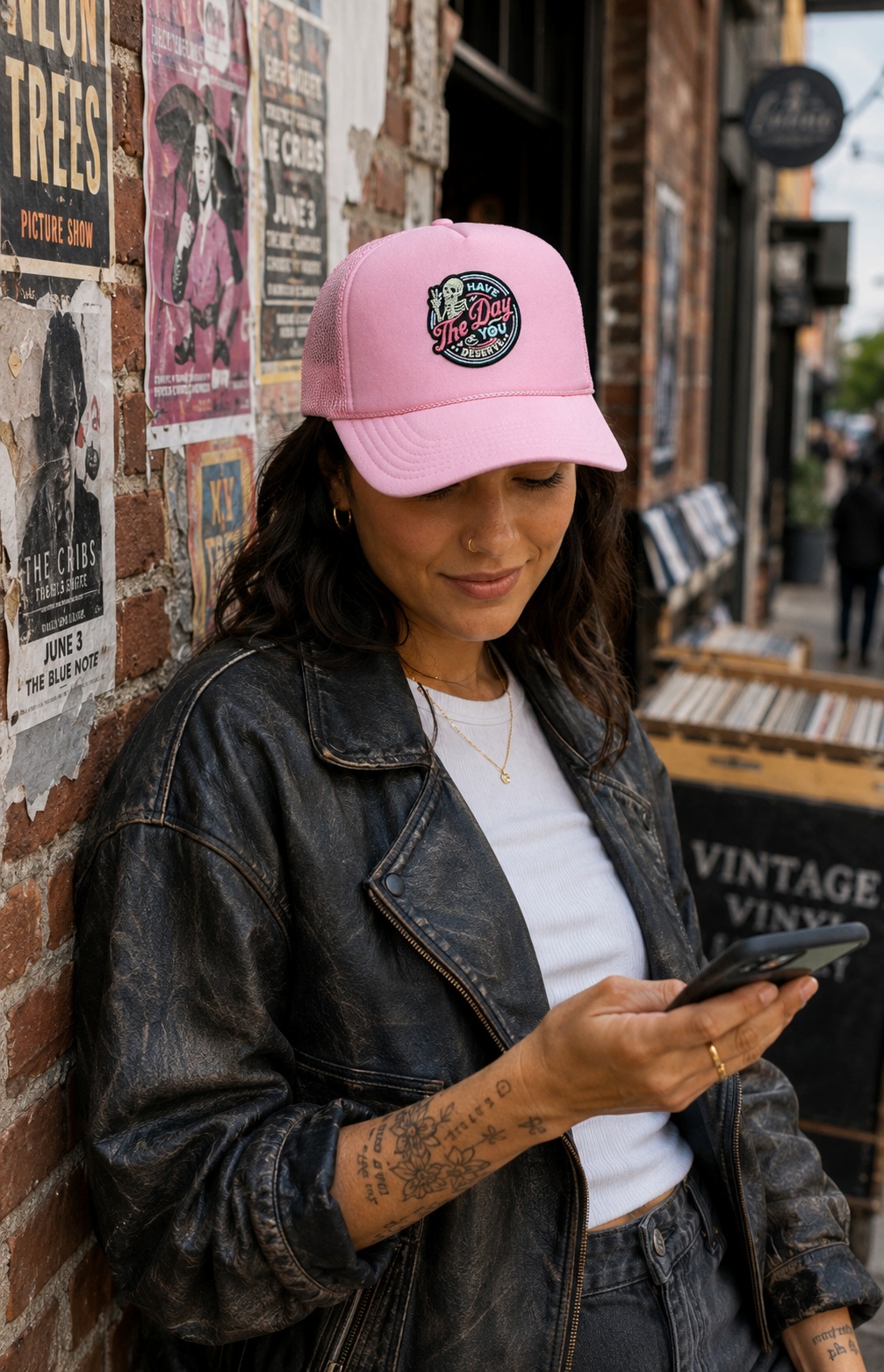 Have the Day You Deserve GLOW IN THE DARK Patch | LC Elizabeth Original | Embroidered Trucker Hat