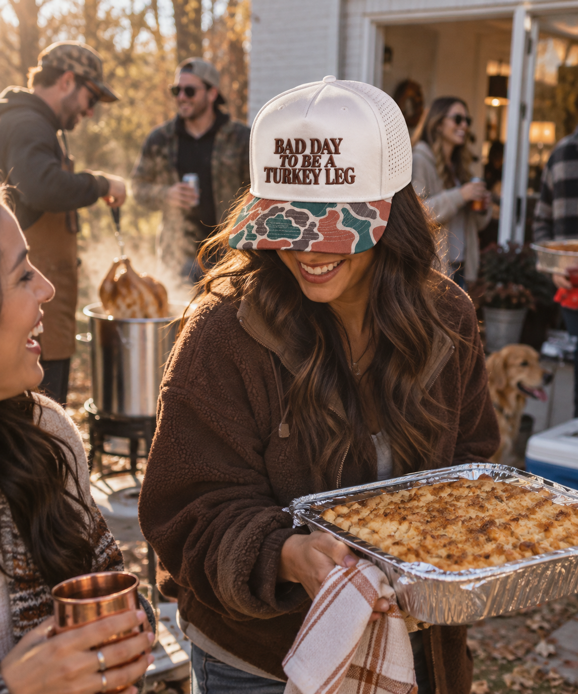 Bad Day to Be a Turkey Leg | Funny Thanksgiving Trucker Hat