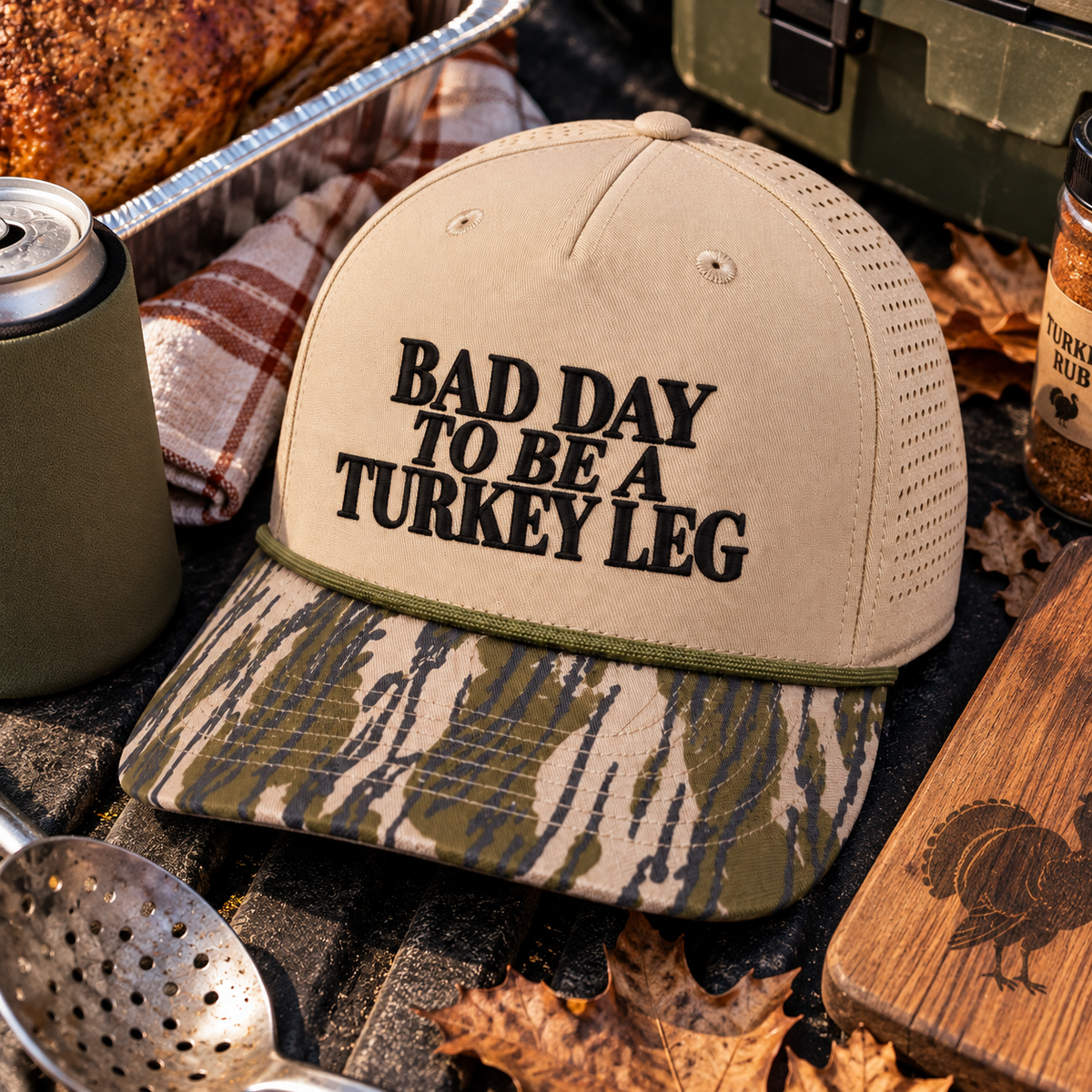 Bad Day to Be a Turkey Leg | Funny Thanksgiving Trucker Hat