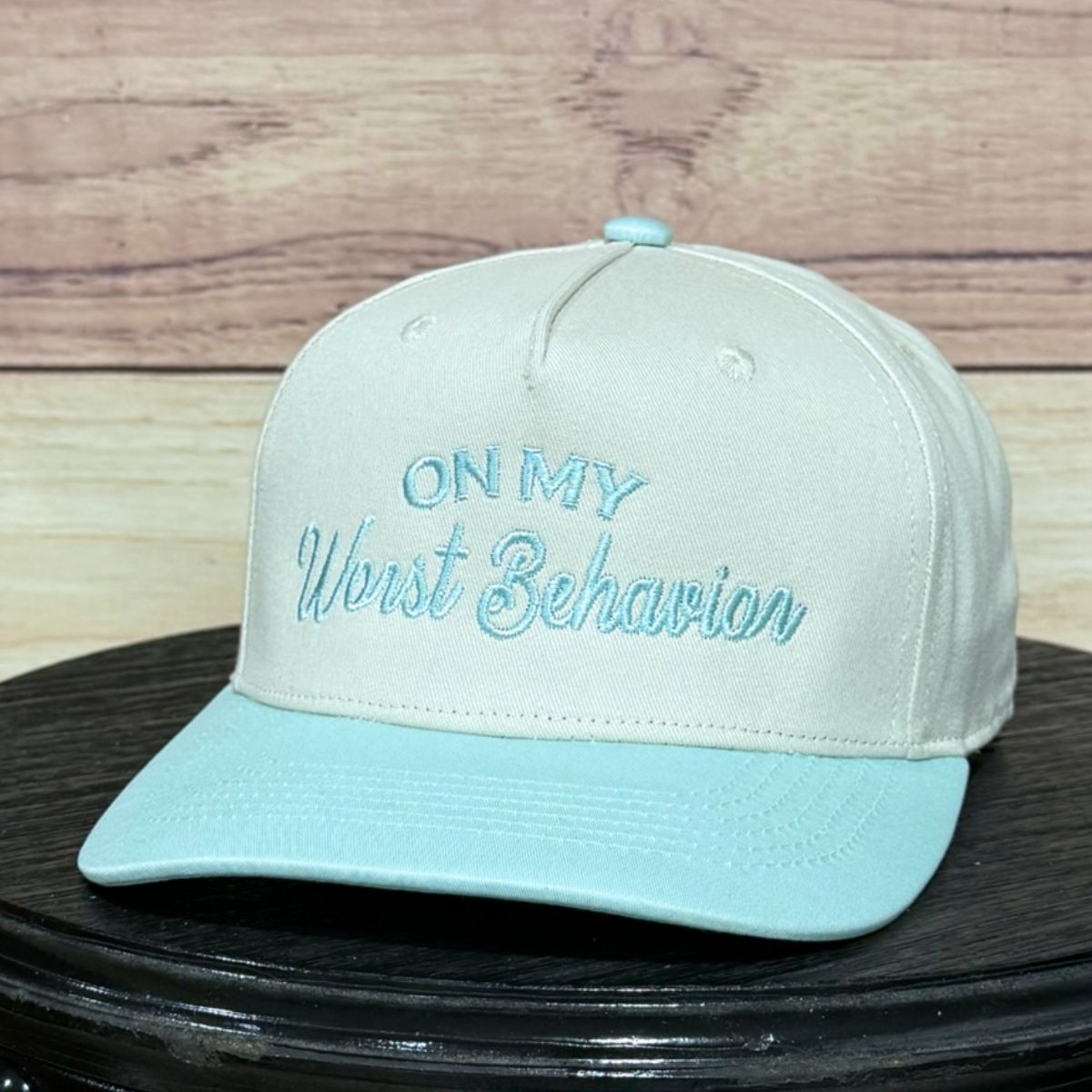 On My Worst Behavior | LC Elizabeth Original | Embroidered Trucker Hat