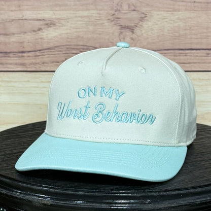 On My Worst Behavior | LC Elizabeth Original | Embroidered Trucker Hat