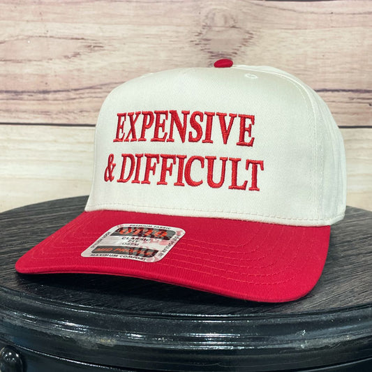 Expensive & Difficult | LC Elizabeth Original | Embroidered Trucker Hat