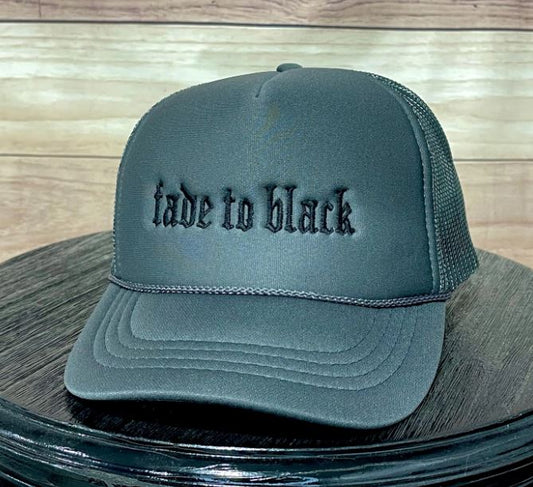 Fade to Black | LC Elizabeth Original | Embroidered Trucker Hat