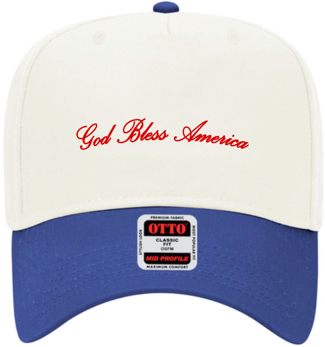 God Bless America Script | LC Elizabeth Original | Embroidered Hat