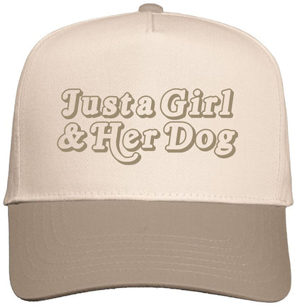Just a Girl & Her Dog | LC Elizabeth Original | Embroidered Trucker Hat
