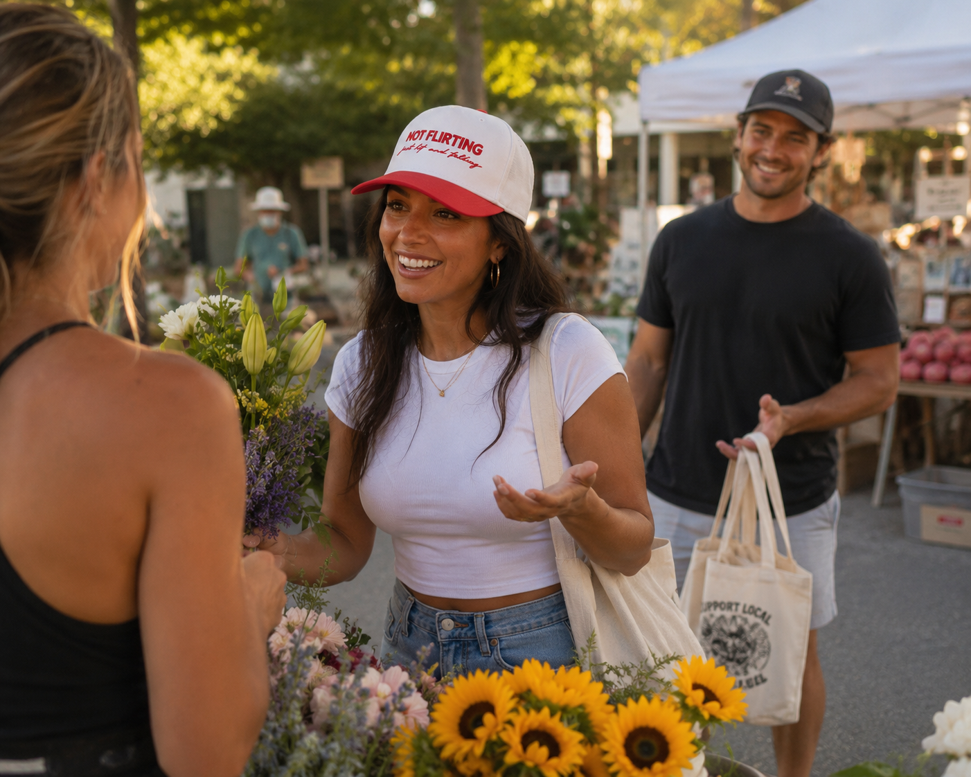Not Flirting | LC Elizabeth Original | Embroidered Hat