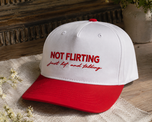 Not Flirting | LC Elizabeth Original | Embroidered Hat