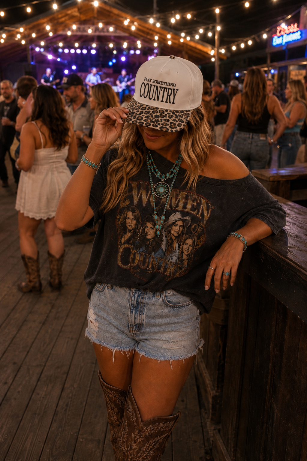 Play Something Country | LC Elizabeth Original | Embroidered Trucker Hat
