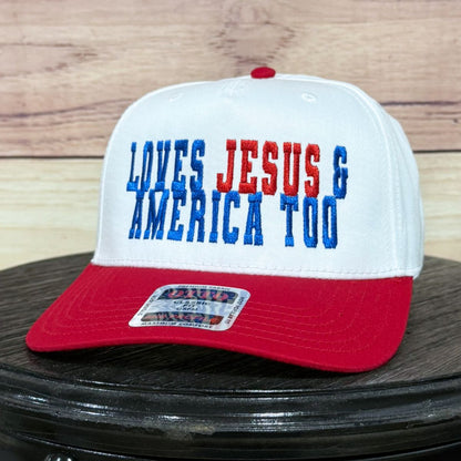 Jesus & America | LC Elizabeth Original | Embroidered Hat