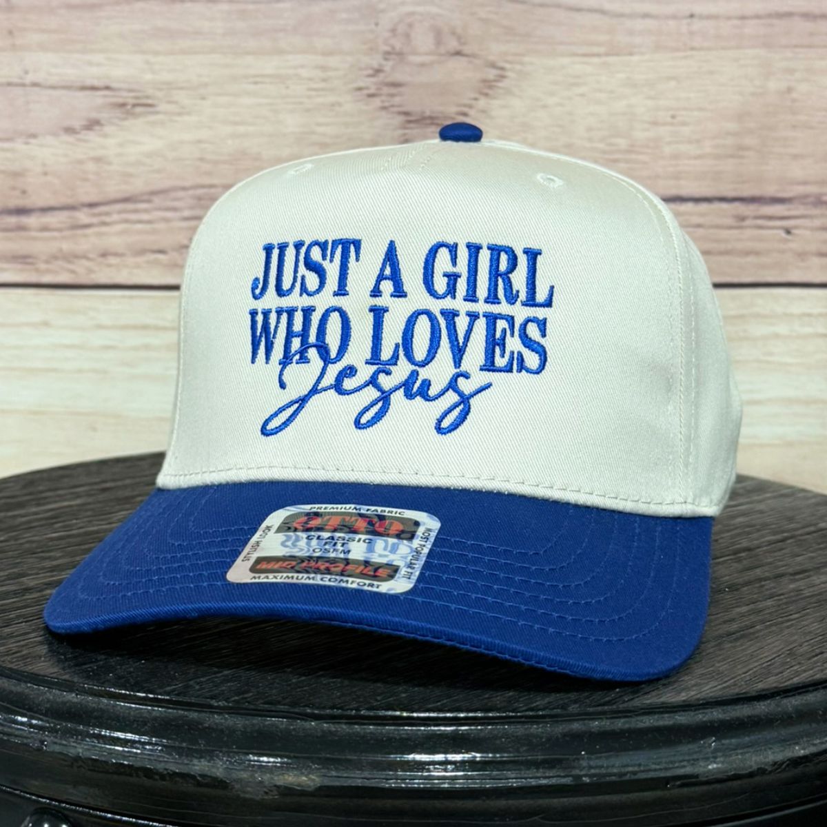 Just a Girl Who Loves Jesus | LC Elizabeth Original | Embroidered Baseball Hat