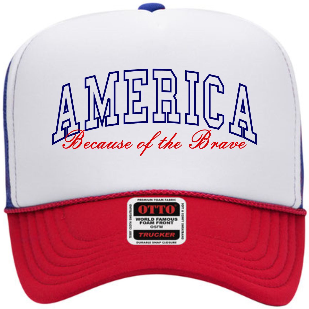 Because of the Brave - America | LC Elizabeth Original | Embroidered Hat