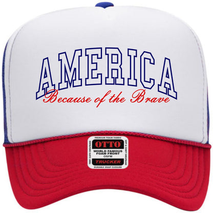 Because of the Brave - America | LC Elizabeth Original | Embroidered Hat