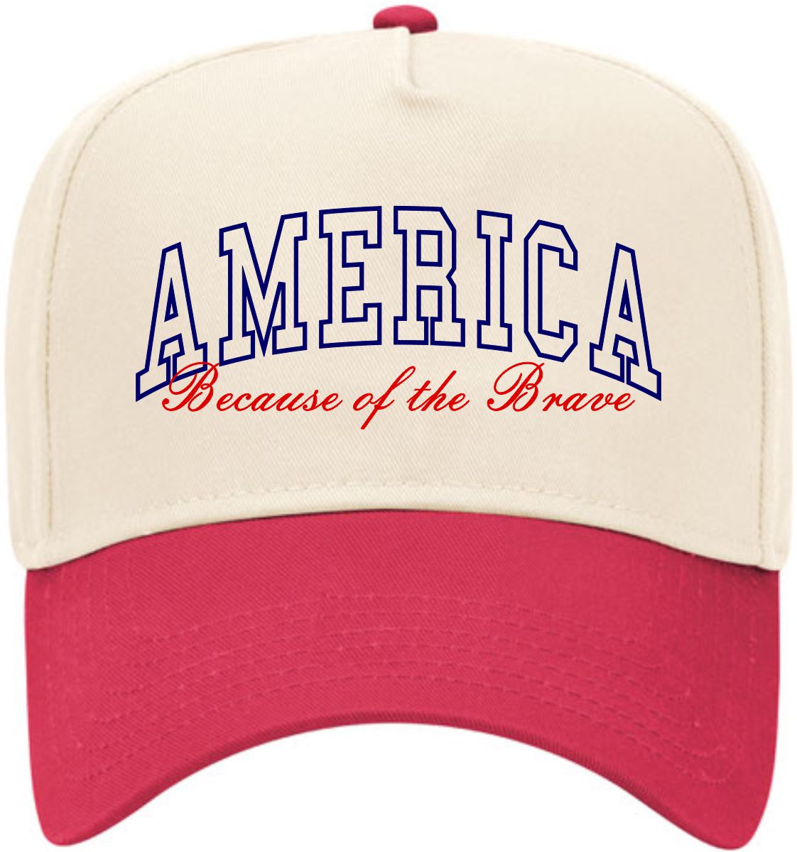 Because of the Brave - America | LC Elizabeth Original | Embroidered Hat