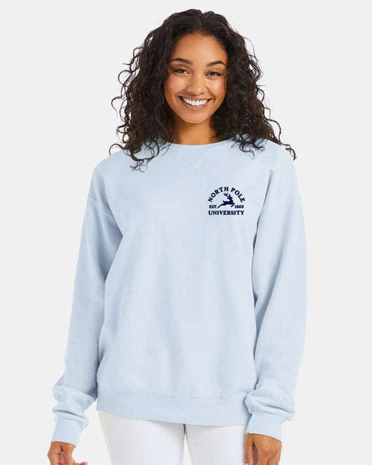 North Pole Uni Crew Sweatshirt | LC Elizabeth Original | Embroidered Fleece