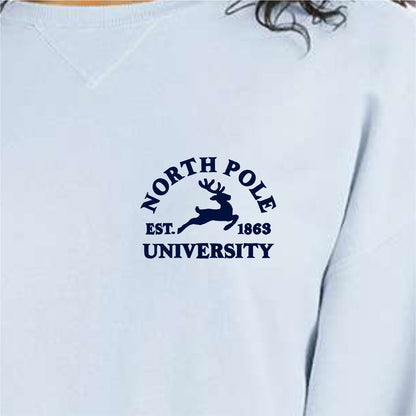 North Pole Uni Crew Sweatshirt | LC Elizabeth Original | Embroidered Fleece