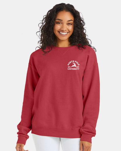 North Pole Uni Crew Sweatshirt | LC Elizabeth Original | Embroidered Fleece