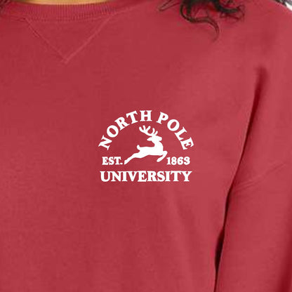 North Pole Uni Crew Sweatshirt | LC Elizabeth Original | Embroidered Fleece