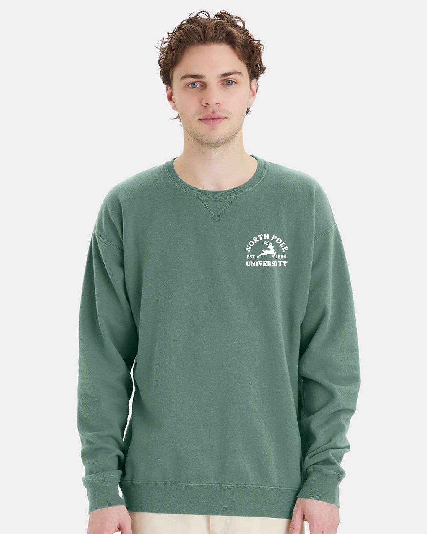North Pole Uni Crew Sweatshirt | LC Elizabeth Original | Embroidered Fleece