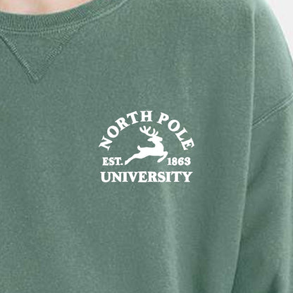 North Pole Uni Crew Sweatshirt | LC Elizabeth Original | Embroidered Fleece
