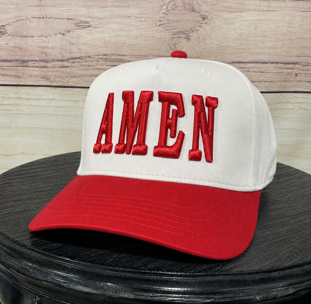 Amen 3-D Puff | LC Elizabeth Original | Embroidered Trucker Hat