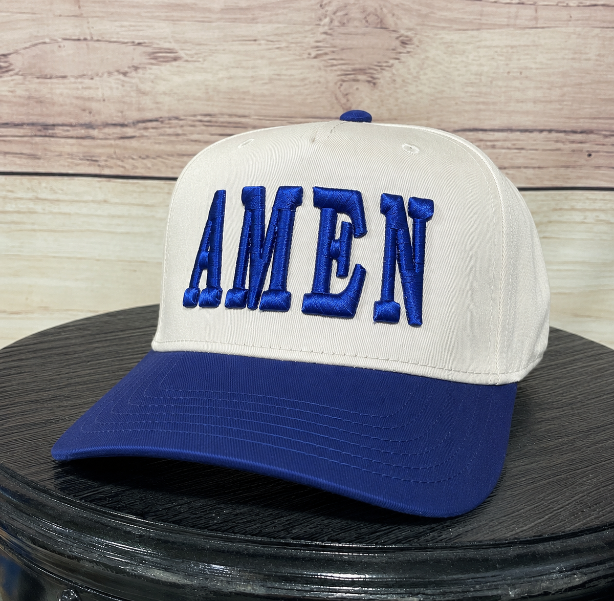 Amen 3-D Puff | LC Elizabeth Original | Embroidered Trucker Hat