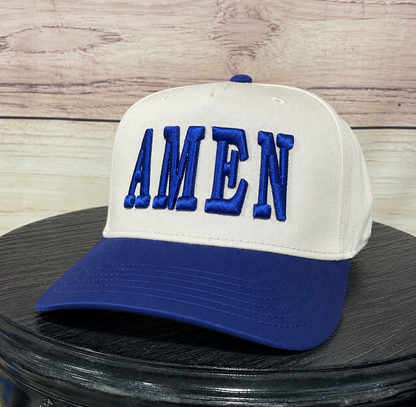 Amen 3-D Puff | LC Elizabeth Original | Embroidered Trucker Hat