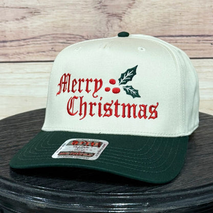 Merry Christmas Mistletoe | LC Elizabeth Original | Embroidered Trucker Hat