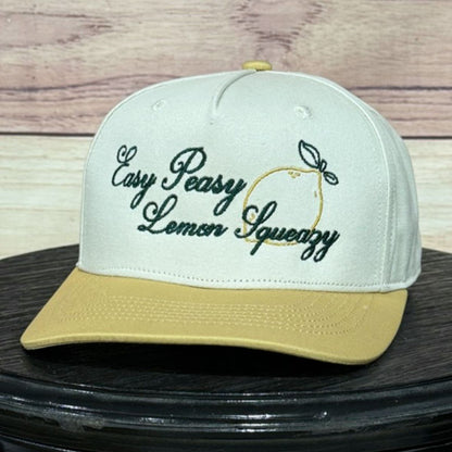 Easy Peasy Lemon Squeezy | LC Elizabeth Original | Embroidered Trucker Hat