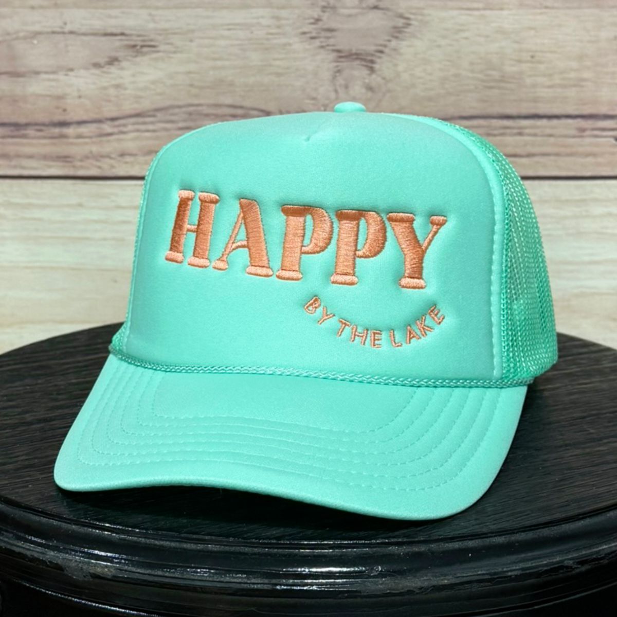 Happy by the Lake | LC Elizabeth Original | Embroidered Trucker Hat