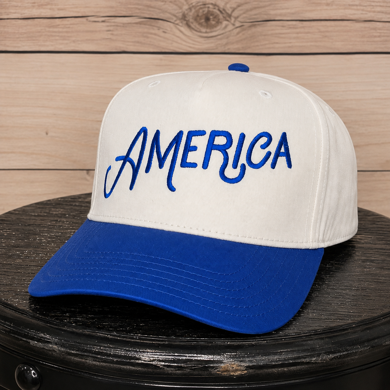America Script | LC Elizabeth Original | Embroidered Hat