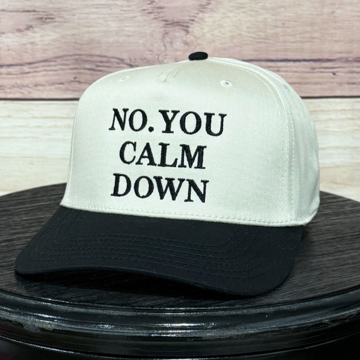 Calm Down | LC Elizabeth Original | Embroidered Trucker Hat