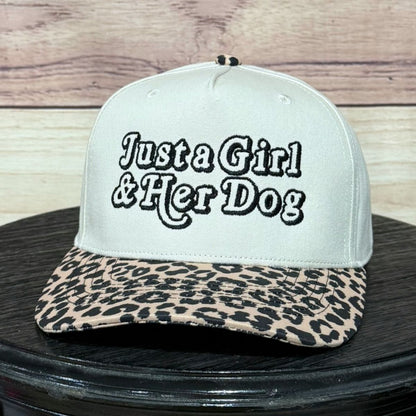 Just a Girl & Her Dog | LC Elizabeth Original | Embroidered Trucker Hat