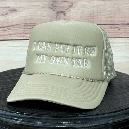 I Can Put It On My Own Tab | LC Elizabeth Original | Embroidered Trucker Hat
