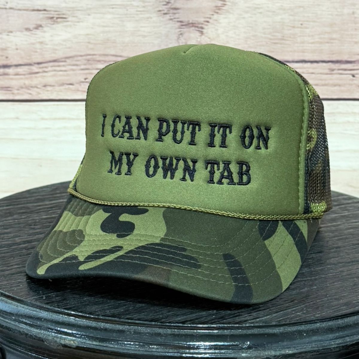 I Can Put It On My Own Tab | LC Elizabeth Original | Embroidered Trucker Hat