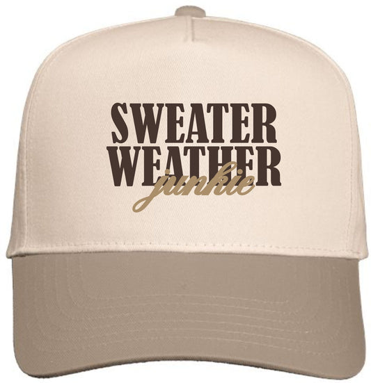 Sweater Weather Junkie | LC Elizabeth Original | Embroidered Trucker Hat