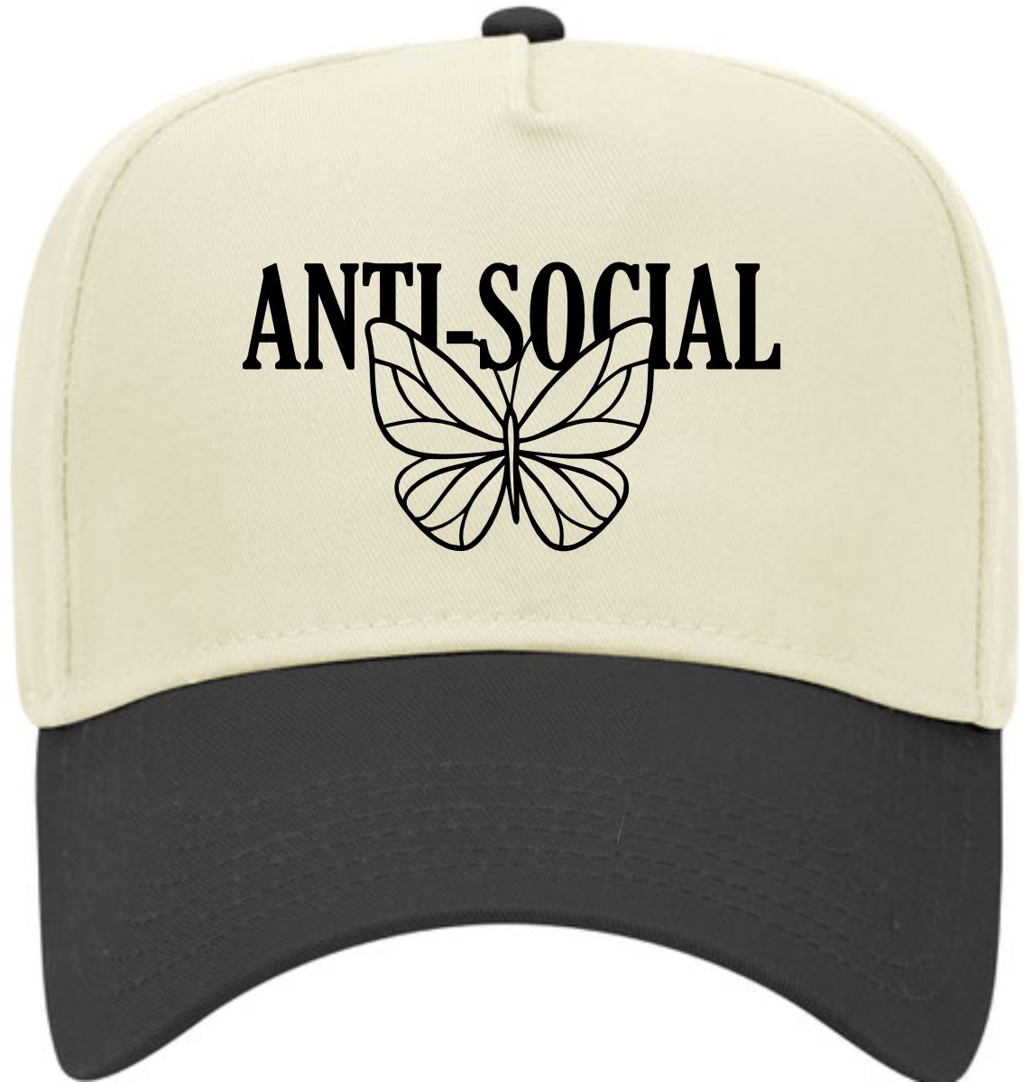 Anti Social Butterfly | LC Elizabeth Original | Embroidered Trucker Hat