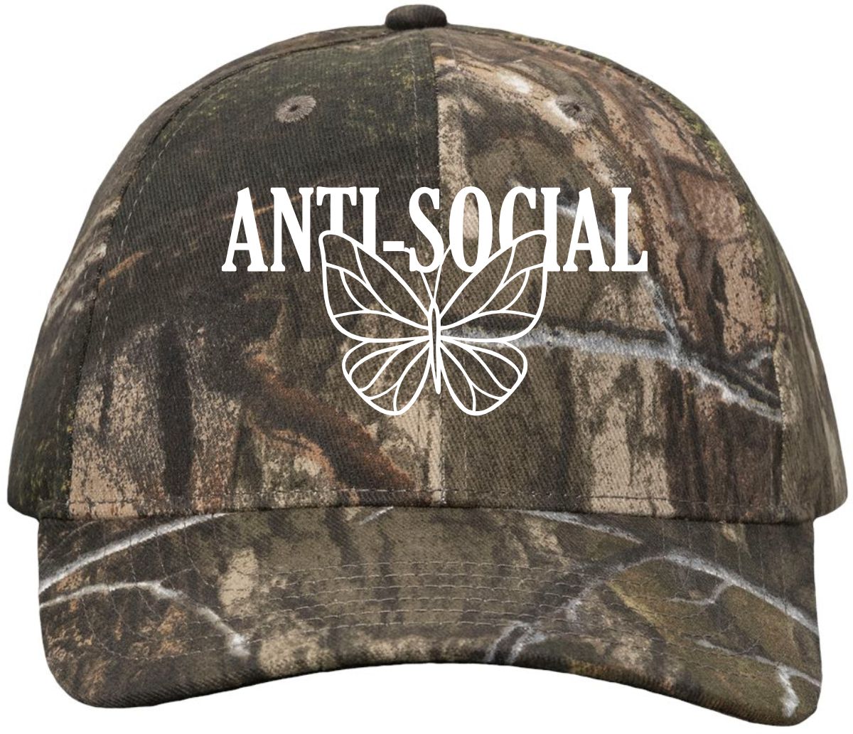 Anti Social Butterfly | LC Elizabeth Original | Embroidered Trucker Hat