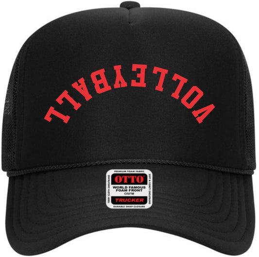 Volleyball Upside Down | LC Elizabeth Original | Embroidered Trucker Hat