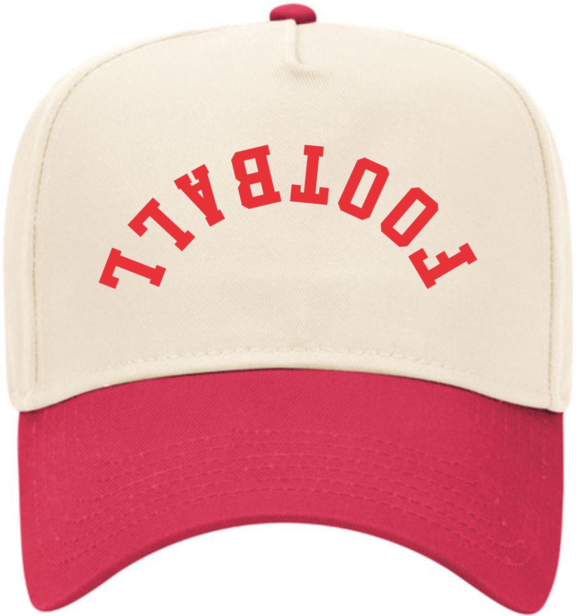 Football Upside Down | LC Elizabeth Original | Embroidered Trucker Hat