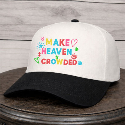 Make Heaven Crowded Patchwork | LC Elizabeth Original | Embroidered Trucker Hat