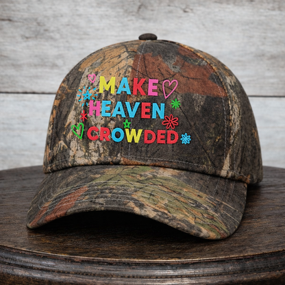 Make Heaven Crowded Patchwork | LC Elizabeth Original | Embroidered Trucker Hat