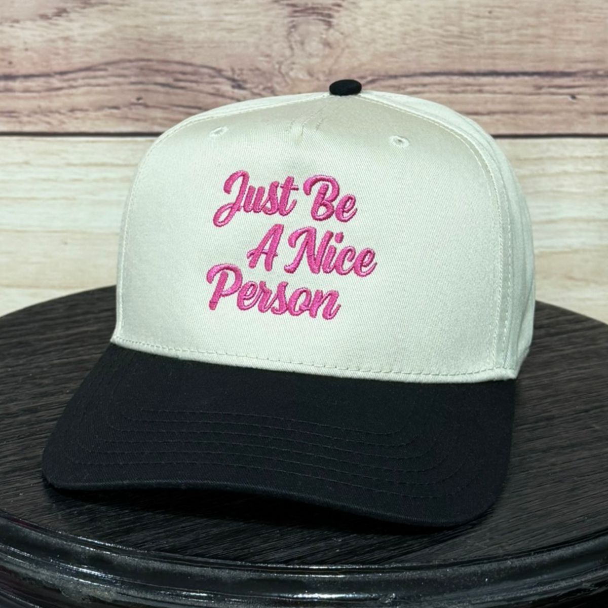 Just Be a Nice Person | LC Elizabeth Original | Embroidered Trucker Hat