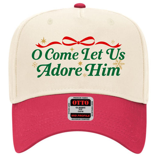 Let Us Adore Him | LC Elizabeth Original | Embroidered Trucker Hat